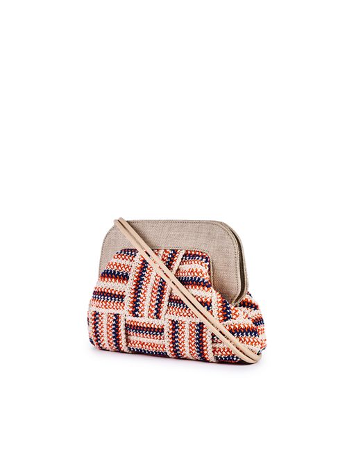 Borsa Dalia Multi H01 Beige/Blu/Arancione viamailbag | DALIA MULTIH01